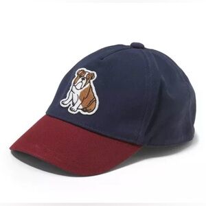 Janie And Jack Toddler Boys Bulldog Baseball Cap Bulldog Hat Size 4-5 Years